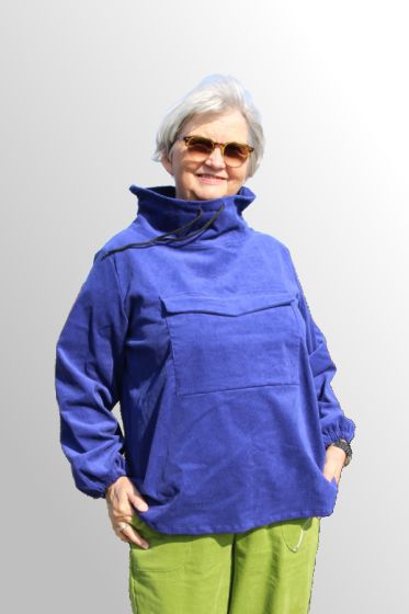 Lilla fløjls anorak / bluse, Mondi