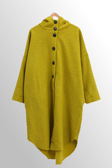 Lime Jakke med hætte, Danny 24316