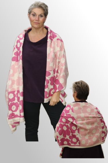 Rosa Pink tørklæde, A2154