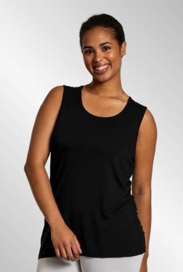 Sort top med bred strop, Amsterdam SG100