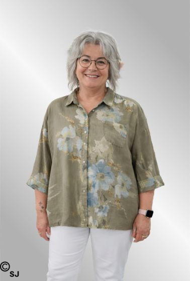 Grøn hørskjorte, Italien 12529