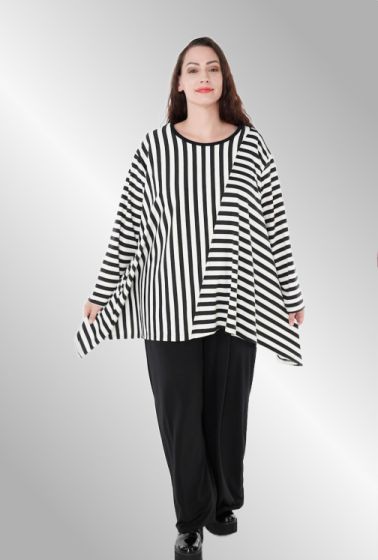 Sort hvid stribet tunika, AKH 1366