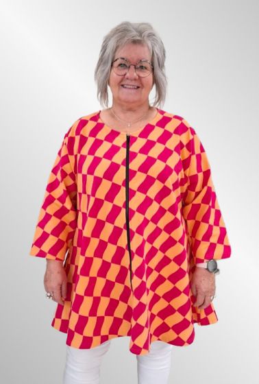 Pink orange tunika / Jakke, AKH 1892J