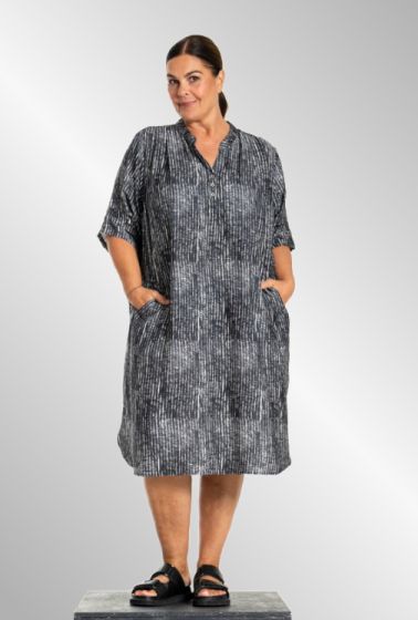 Sort/hvid kjole, Gozzip Black, G253200