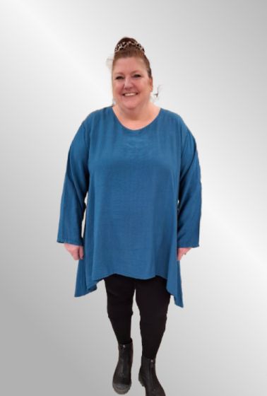 Petrol viskose tunika, 25362