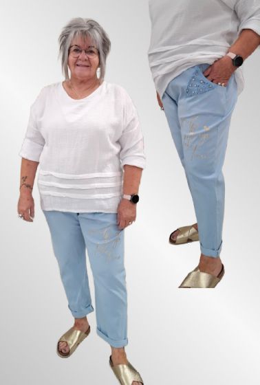 Lys blå pants, EF2825