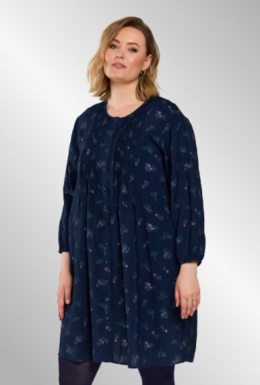 Mørk blå viskose tunika, Johanne 261009