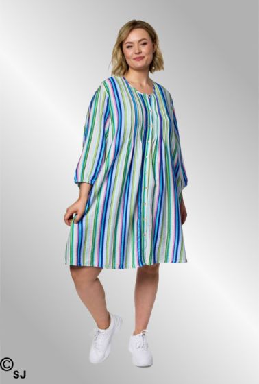 Stribet viskose tunika, Johanne 262044