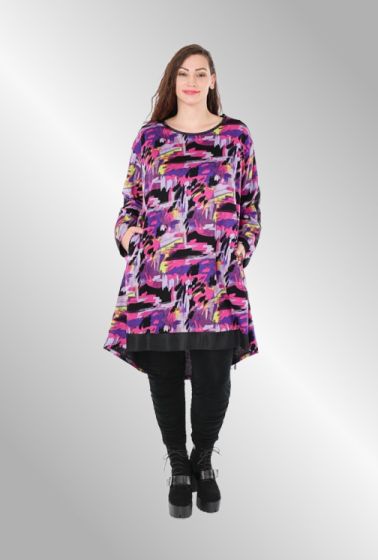 Sort / lilla 7 lime tunika, AKH 6886