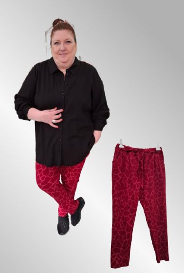 Vinrød printbuks, 29771