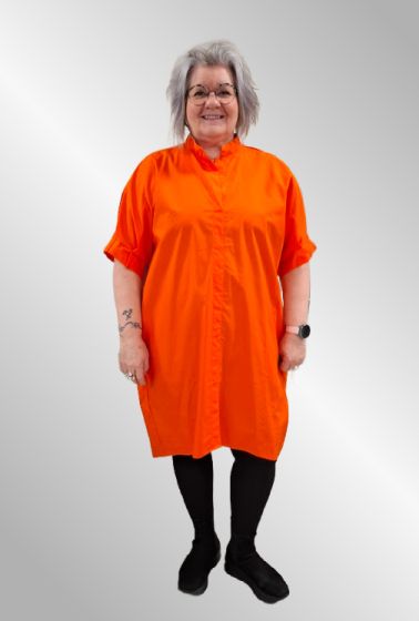 Orange bomulds tunika, Bubblee 9392