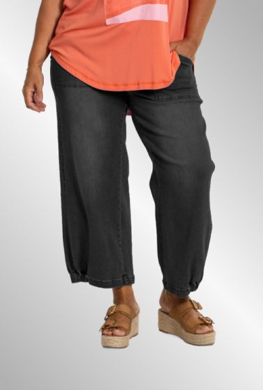 Clara baggy pants, black denim, 9904