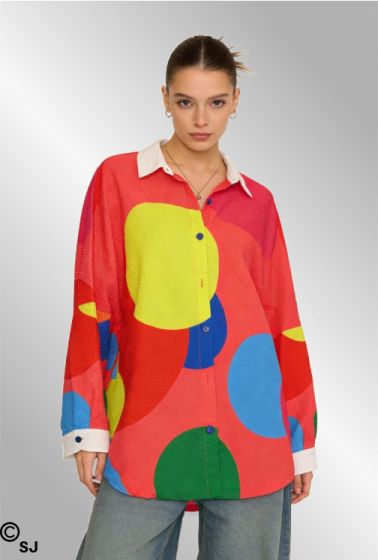 Multi color skjorte, A21125L