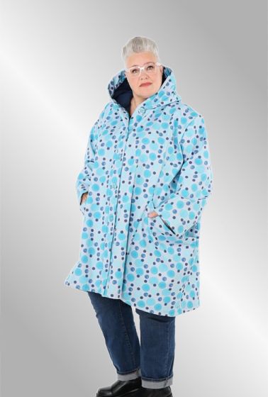 Lys blå printet softshell jakke AKH, 412917-6660