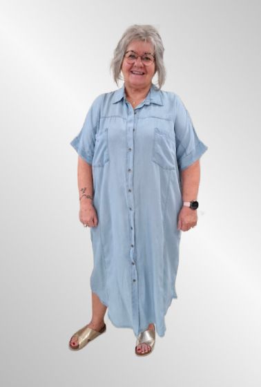 Lys denim kjole, Happy JKI