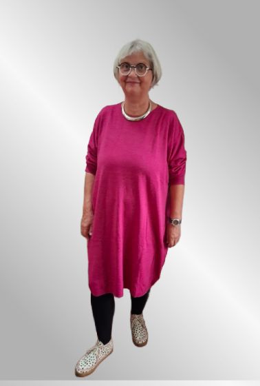 Pink strik kjole, FM102