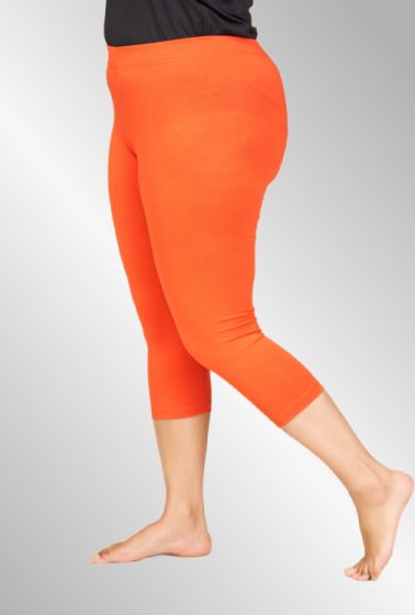 Orange 3/4 viskose leggings, SG105