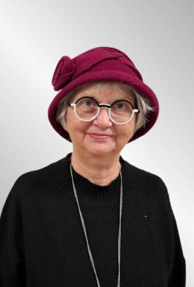 Fuxia farvet uld filthat HX-201388