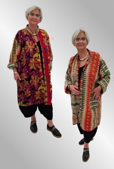 Vendbar frakke / cardigan jakke, Gaia 3