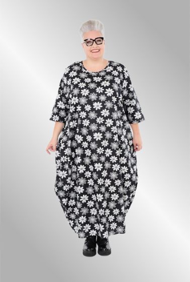 Sort print kjole, AKG 1926 Jasmina