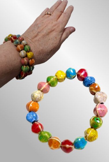 Keramik armbånd multi color