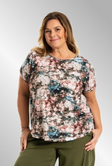 Multi print Gitte t-shirt, G254073