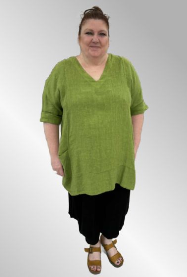 Grøn hør tunika, Nava