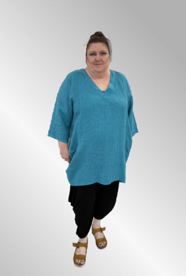 Petrol hør tunika, Nava