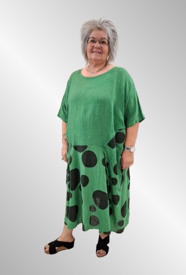 Grøn hørkjole, Hulda