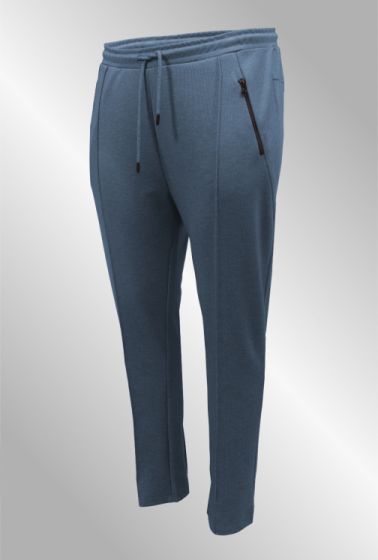 Siggi pants, mellemblå melange