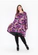 Sort / lilla 7 lime tunika, AKH 6886