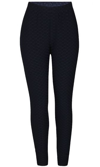 Blå struktur leggings, Romy 2502958
