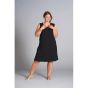 Sort basis kjole i jersey, Gitte 9906