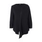 Sort asymmetrisk lynlås bluse, G242202