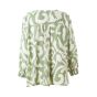 Grøn printet bluse, G252061