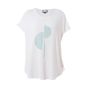 Gitte T-shirt i hvid med grafisk print, G253023