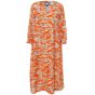 Orange printkjole, Valdis, 254029
