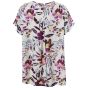 Råhvid bluse med blomsterprint, Kathlin G254030