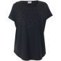 Sort Gitte t-shirt med guld prikker, G256067