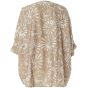 Beige oversize bluse m. print, 261027