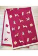 Pink tørklæde med hunde, 2379