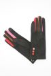 Sort handske med flere farvet effekt, 2017515
