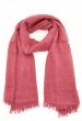 Stort tørklæde i uld / viskose, rød, Fashion King