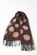 Mørk brun / multicolor tørklæde FA 1061