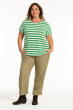Grøn stribet Gitte t-shirt, G252082