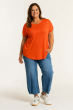 Ensfarvet T-Shirt fra Gozzip, orange, Gitte 9905