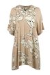 Beige kjole med blomsterprint, G253048