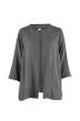 Grå åben cardigan, G255040