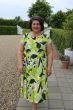 Grøn sommerkjole med fugle, Bella Bird, D113