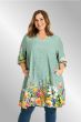 Grøn viskose tunika, Ily 251026